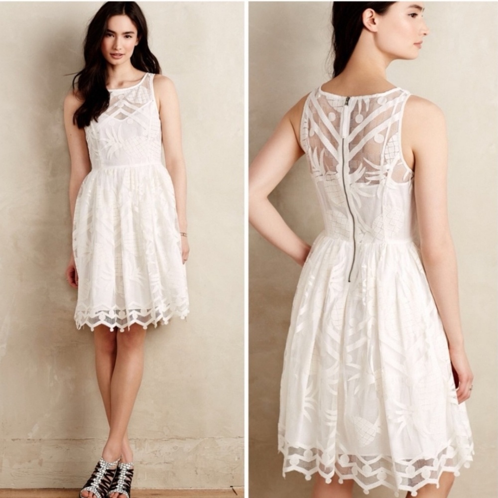NWOT Anthropologie Maeve Pina Lace Dress 10
